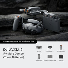 Load image into Gallery viewer, DJI Avata 2 Fly More Combo In Box Contents