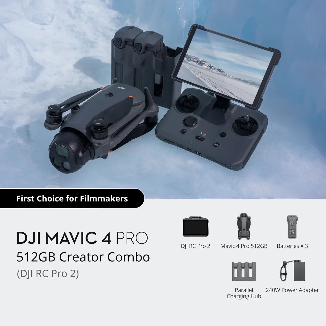DJI Mavic Pro 512GB Creator Combo (DJI RC Pro 2)