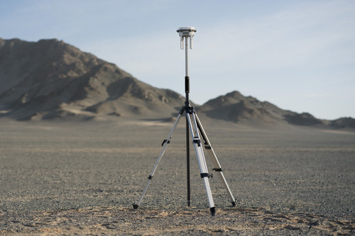 Multifunctional GNSS Station
viewed from a low front angle