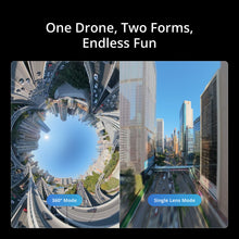 Load image into Gallery viewer, DJI Avata 360 360-degree panoramic mode vs single lens mode for Indian content creators
