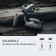 ಗ್ಯಾಲರಿ ವೀಕ್ಷಕಕ್ಕೆ ಚಿತ್ರವನ್ನು ಲೋಡ್ ಮಾಡಿ, DJI Avata 2 Fly More Combo (Single Battery)(Rc Motion 3)(Goggles 3)
