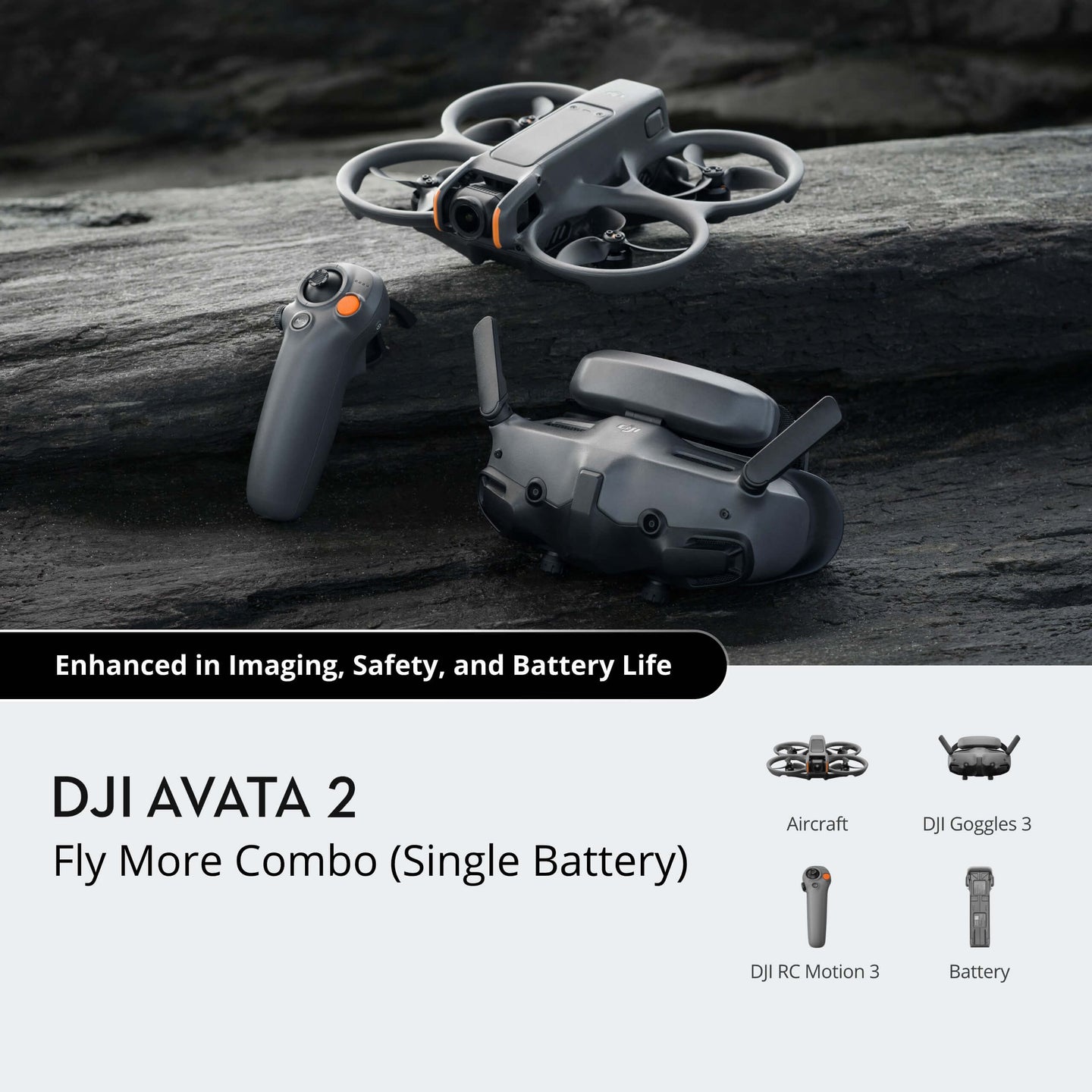 DJI Avata 2 Fly More Combo (Single Battery)(Rc Motion 3)(Goggles 3)